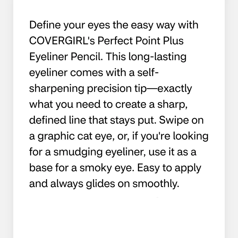 ⭐4/$15 CoverGirl Perfect Point Plus Eyeliner Espresso